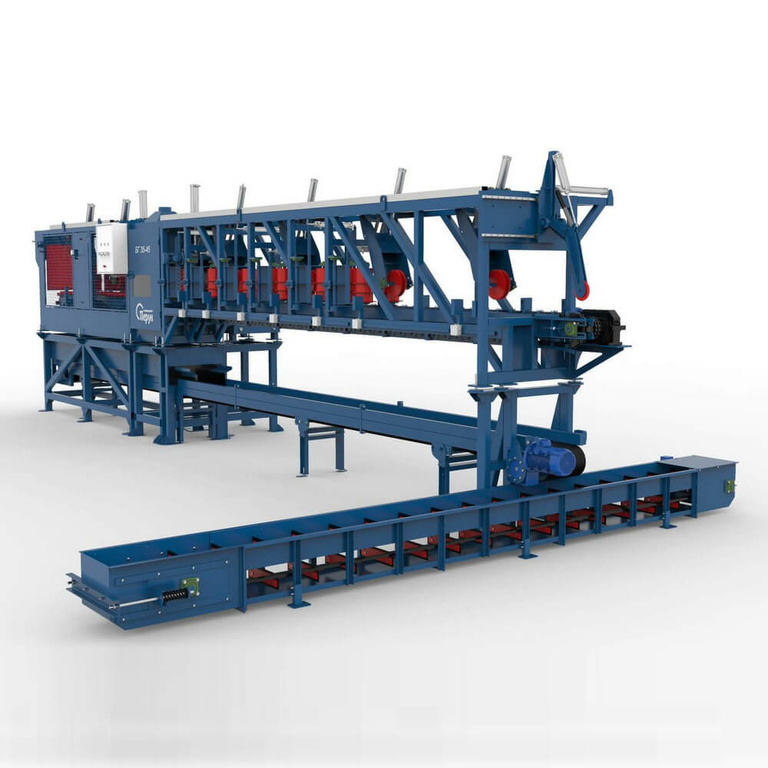 Бревнопильный гусеничный станок БГ 35-55 Линия