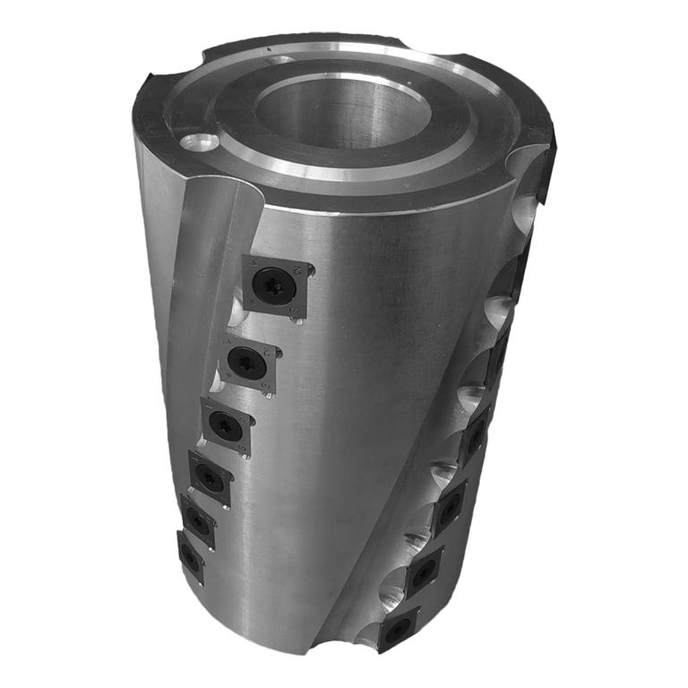 Фрезы с винтовым расположением твердосплавных ножей