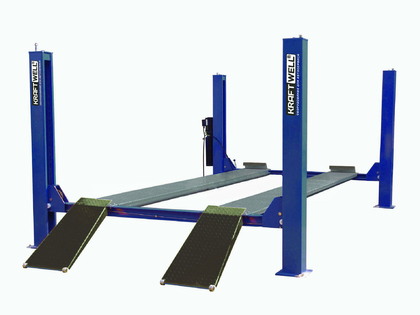 Подъемник четырехстоечный KraftWell KRW5.5_blue