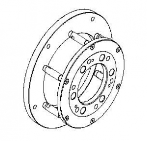 Comec AA0077 Адаптер к TD502  5 отверстий, 203 мм., 6 отверстий, 222 мм. для ISUZU