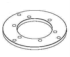 Comec AC5584 Адаптер 8 отверстий, для Iveco D=228 мм..