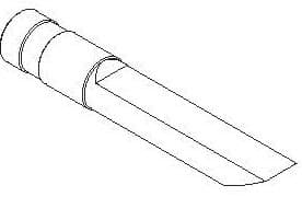 Comec CC314 Пуансон к CC300 в форме ножа-стамески L=120 мм. (F)