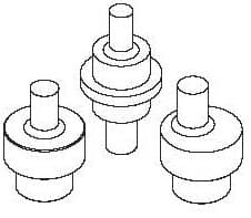 Comec CC351 Контрпуансон двойной к CC300 D=10/13 мм.. (L)