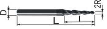 Твердосплавная фреза Delta-Tools коническая D=10x50x110 R=0,5