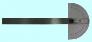 Угломер-транспортир с нониусом d  85 линейка L150,цена дел. 1град. "CNIC" (2808-023)