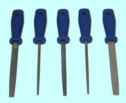 Набор напильников из 5шт. 200мм №2 с пластмассовой ручкой (A14) "CNIC"