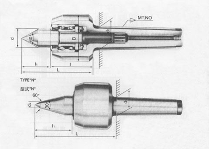 Центр Вращающийся  КМ-5 усиленный,высокоскоростной,с повыш-ой точностью 2600 об/мин биение 0,007 "CNIC" (HM-D515)