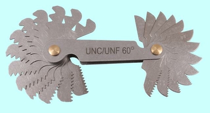 Набор резьбовых шаблонов для дюймовой резьбы UNC/UNF 60° из 26шт. "CNIC" (4-80)