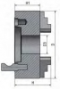 Трехкулачковый токарный патрон Optimum 315 мм  Camlock ASA D1-8"
