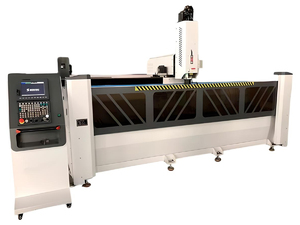 4-х осевой центр с ЧПУ C-4000A для обработки алюминиевого профиля c поворотным столом и автоматической сменой инструмента