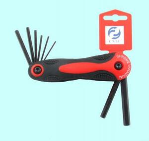 Набор ключей Шестигранных дюймовых из  8шт (1/16"-5/16") в пласт. корпусе CrV "CNIC" (2253)