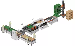 Полуавтоматическая линия сборки поддонов SF 500