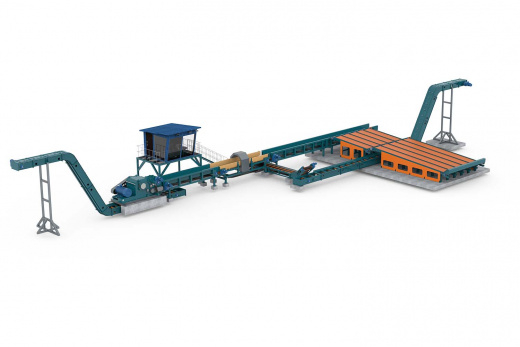 Линия измельчения горбыля и бревна CRONVER MRB 315