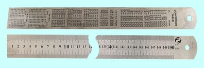 Линейка Металлическая 1500х40х1.6 мм с двухсторонней шкалой "CNIC" (YX01-015AT)