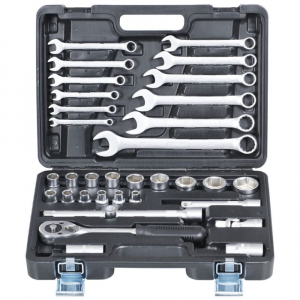 Набор "DR ТЕХНИК" 39 предметов (головки 1/2", ключи, отвертки) CrV кейс (51039)