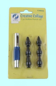 Набор высечек (пробойников) из  7-ми предметов от 1.5 до 5мм в блистере "CNIC" (ОТ205)