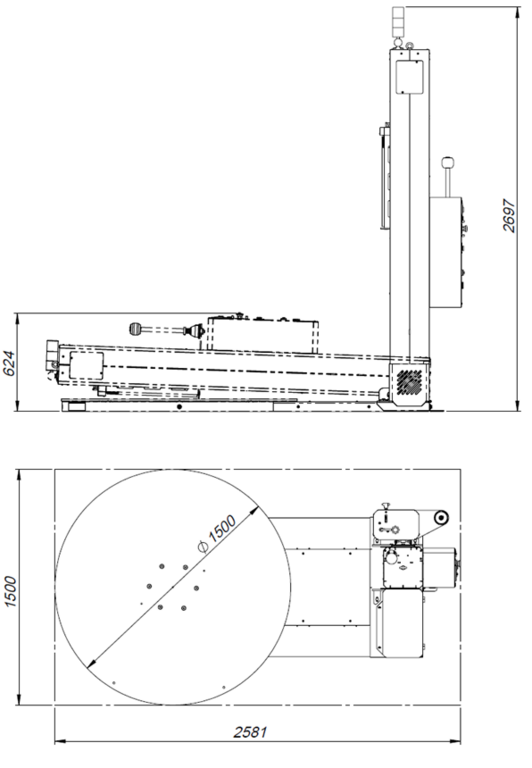 Полуавтоматические паллетоупаковщики в стрейч пленку Wraptor 1500 VPT