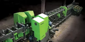 Вертикальный ленточнопильный брусующий станок MEBOR VTZ-1100 DOUBLE/QUAD