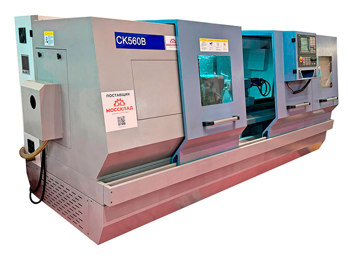 Токарный станок с ЧПУ SIEMENS 808D CK560/1500 с плоской станиной