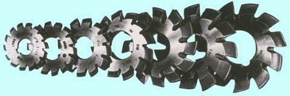 Фреза m 5,5 №8  95х32х15,5 9ХС 20 град ,Z=11