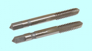 Метчик   1/4" UNF 60° Р6АМ5 дюймовый, м/р., комплект из 2-х шт. (28 ниток/дюйм) DIN351 "CNIC"