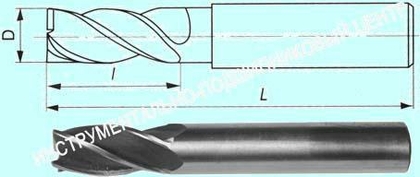 Фреза Концевая d16,0х 63х123 ц/х Р6АМ5  Z=3 "CNIC"
