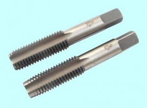 Метчик 1 3/8" UNC 60° 9ХС  дюймовый, ручной, комплект из 2-х шт. (6 ниток/дюйм) DIN351 "CNIC"