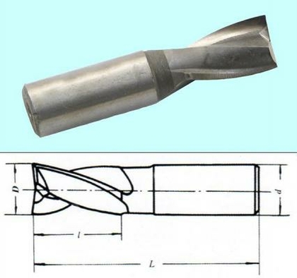 Фреза Шпоночная d 8,0х20х55 ц/х Р6М5
