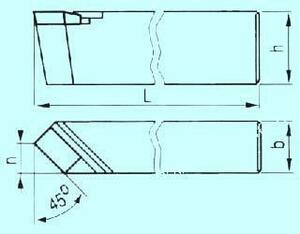Резец Проходной прямой 45х30х200 Т15К6
