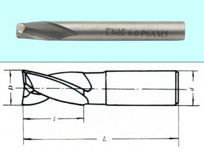 Фреза Шпоночная d 8,0х11х61 ц/х Р6АМ5 DIN327 "CNIC" dхв-10мм