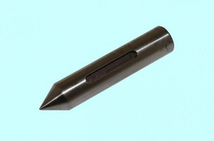 Центр Упорный цилиндрический d 18мм L 90мм  М12х1,75 с продольным пазом