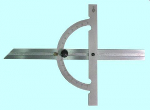 Угломер-транспортир с нониусом d 150 линейка L300,цена дел. 1град. "GRIFF"