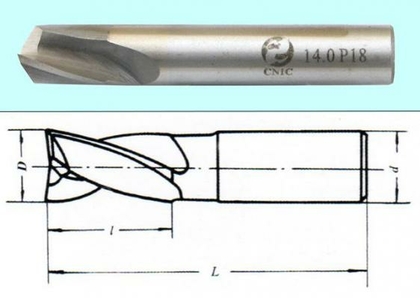 Фреза Шпоночная d 3,0х 5х49 ц/х Р18 DIN327 "CNIC" dхв-6мм