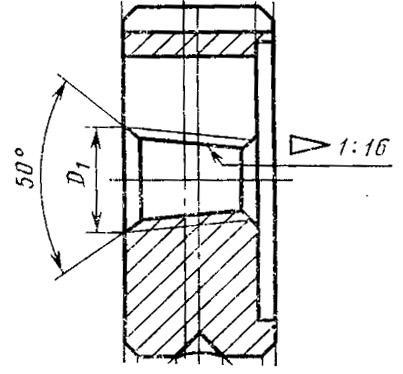 Плашка Трубная коническая   R    1/16", 28 ниток/дюйм, dнар.30мм "TLX"