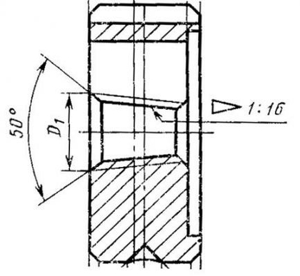Плашка Коническая дюймовая   К    1/8"(NPT), 27 ниток/дюйм, dнар.30мм "TLX"