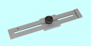 Линейка Металлическая  200 мм с регулируемым упором "TLX" (SG02-1012)