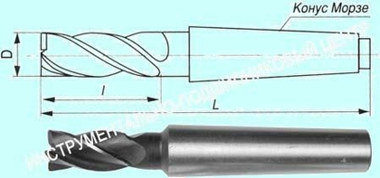 Фреза Концевая d14,0х 26х111 к/х Р6М5  Z=3 КМ2