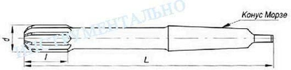 Развертка d  9,0 Н8 к/х машинная Р6АМ5 (36х162) "CNIC"