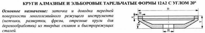 Круг алмазный 12А2-20град (тарельчатый) 150х6х2х18х32  АС6 160/125 100% В2-01 23,9кар.
