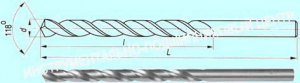 Сверло d  3,3 х 65х110  ц/х Р6М5 удлиненное