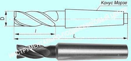 Фреза Концевая d16,0х 32х117 к/х Р6АМ5  Z=4 КМ2 "CNIC"
