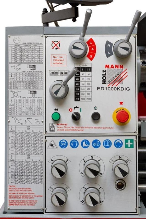 Токарный станок по металлу с Holz Mann ED1000KDIG_400V