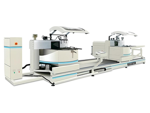 Двухпильный станок SKZXR-600x5300 с ЧПУ для высокопроизводительной обработки алюминиевого профиля большого сечения