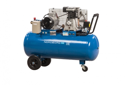 Компрессор поршневой с ременным приводом, объем 100 л Nordberg ECO NCE100/400