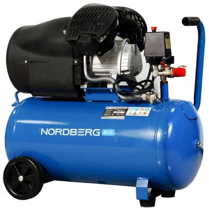 Компрессор поршневой V-образный 220В, ресив. 50л, 410л/мин Nordberg NCE50/410V ECO