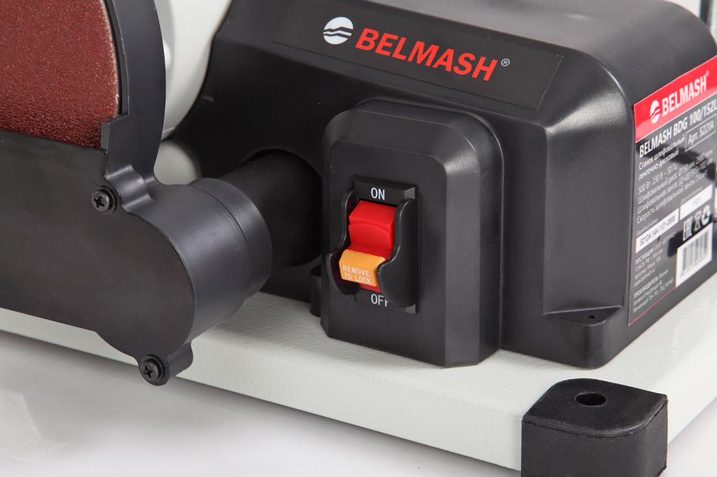 Шлифовальный станок ленточно-дисковый BELMASH BDG 100/152L (S221A)