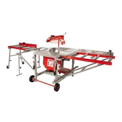 Пила циркулярная HOLZMANN TS400ZAL_400V с подставкой и стол роликовый