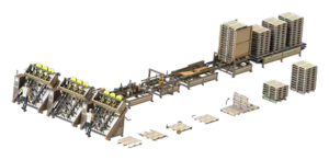 Автоматическая линия для сборки паллет EcoWood Pallet Line 1000