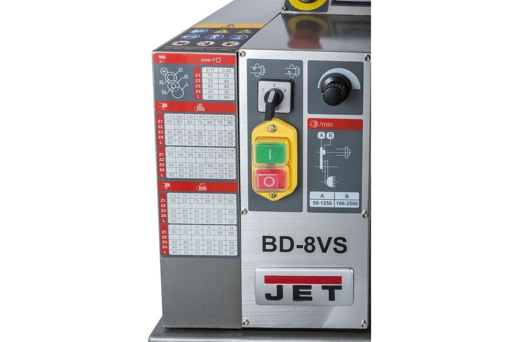 Настольный токарный станок по металлу JET BD-8VS (50000911M)