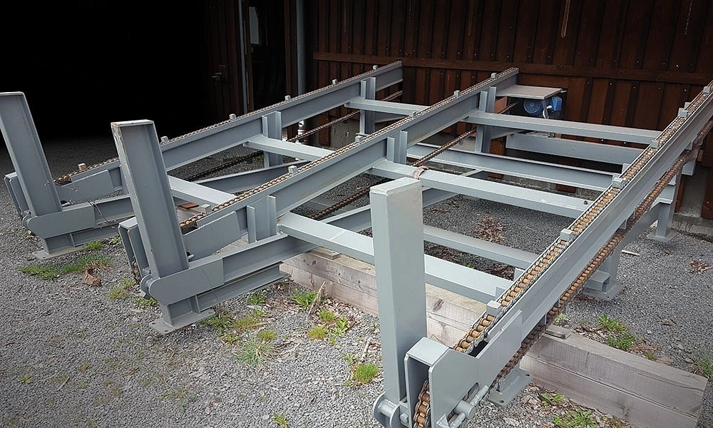 Автоматизированная эстакада для ленточных горизонтальных пилорам MEBOR MLD